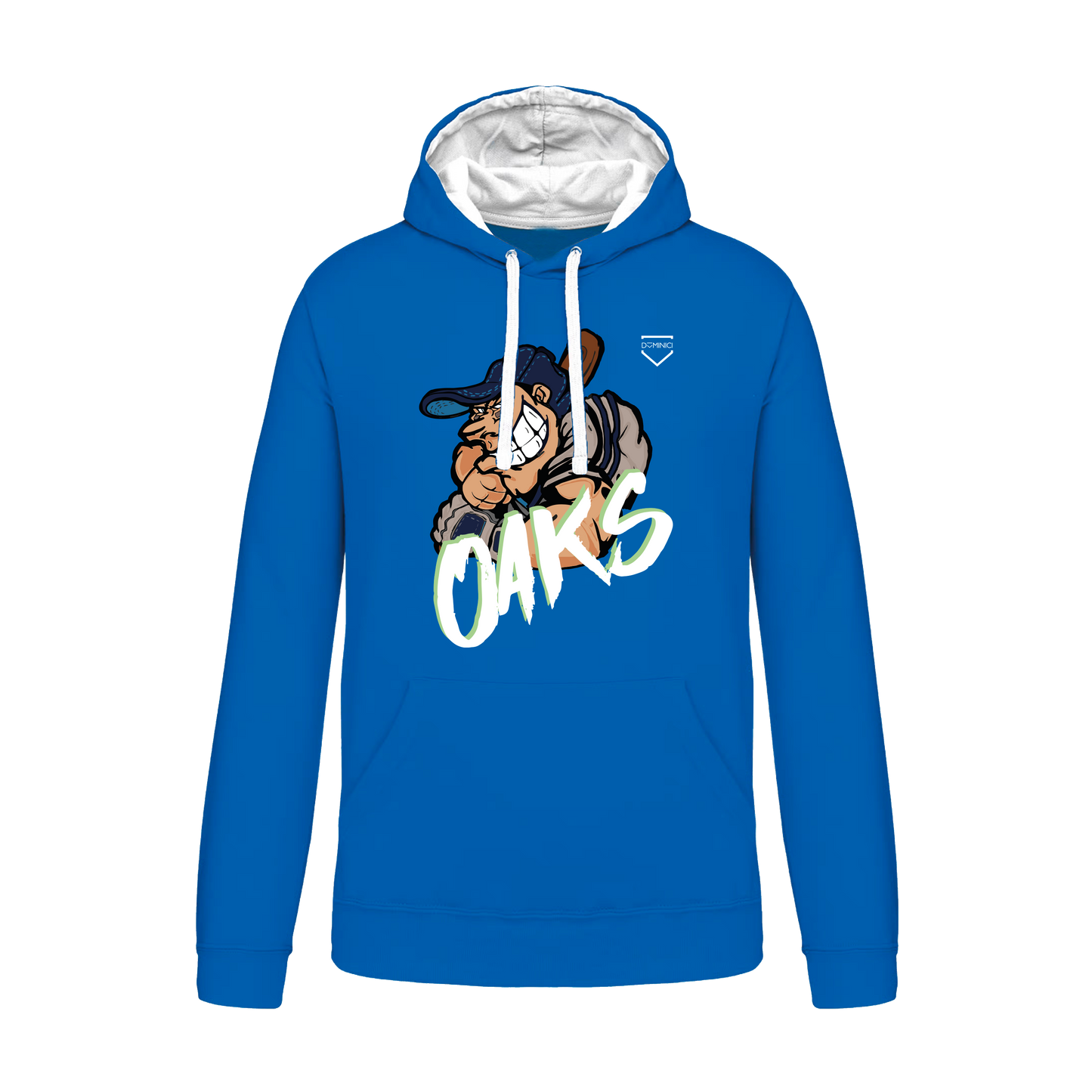 OAKS - Felpa uomo con cappuccio a contrasto M1